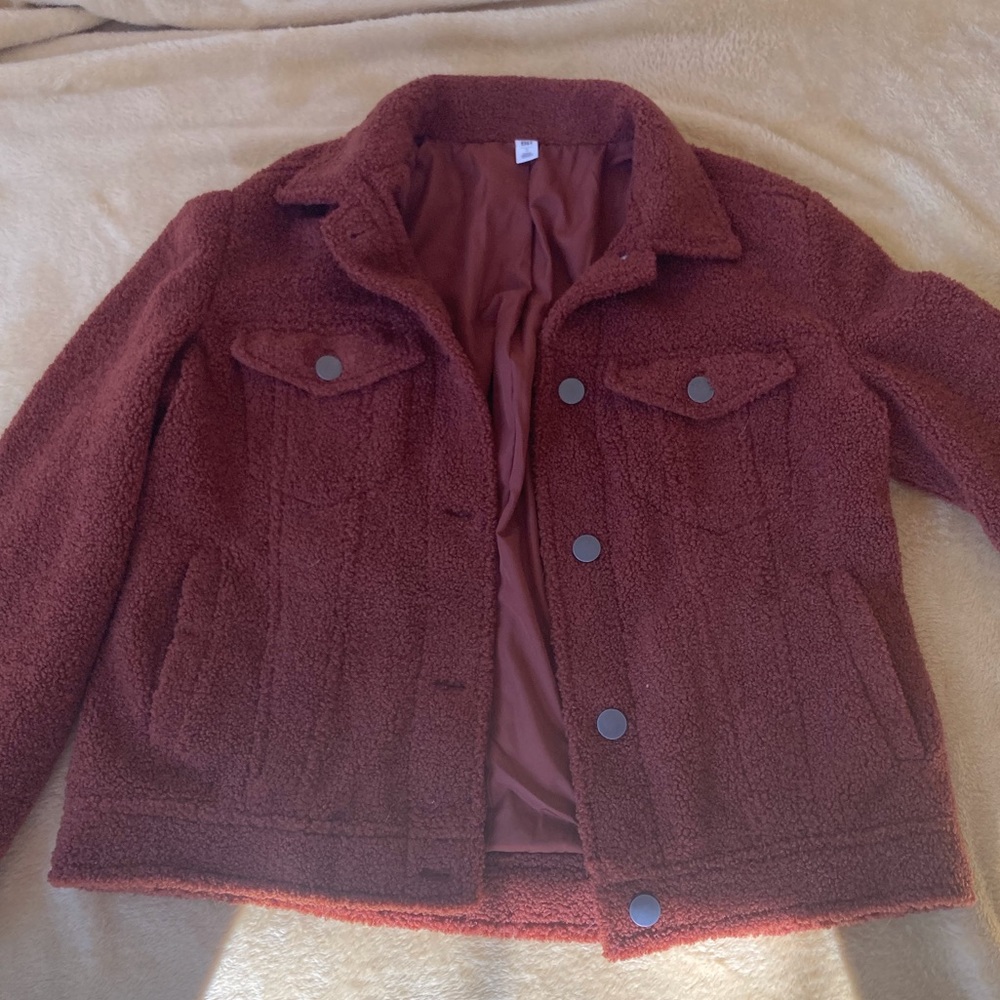 Cute teddy/trucker jacket